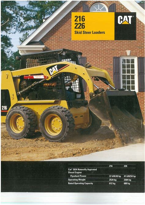 cat 226d skid steer|cat 226 brochure.